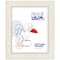 Frame USA Clean Cut Off-White Single Image Picture Frame